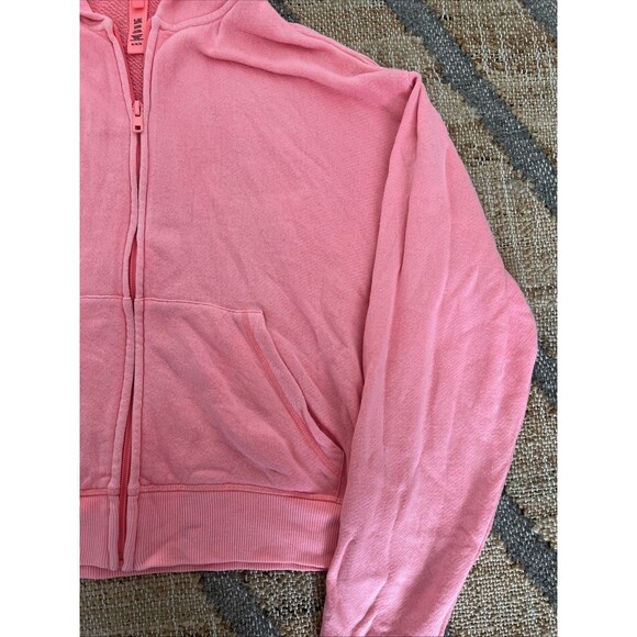 SKIMS M MODAL FRENCH TERRY CLASSIC ZIP UP HOODIE | CORAL - CORAL / M x 1 - Picture 7 of 8